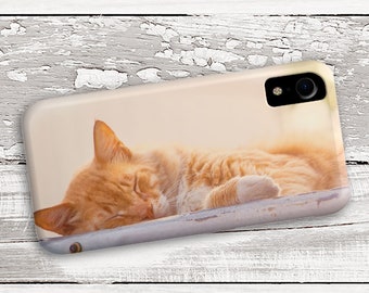 Cat iPhone 8 Case - iPhone 8 Plus Cover - Kitten iPhone 8 Case - Cat iPhone 6s Case - Sleeping Cat iPhone 7 Plus Case - Kitten iPhone 7 Case