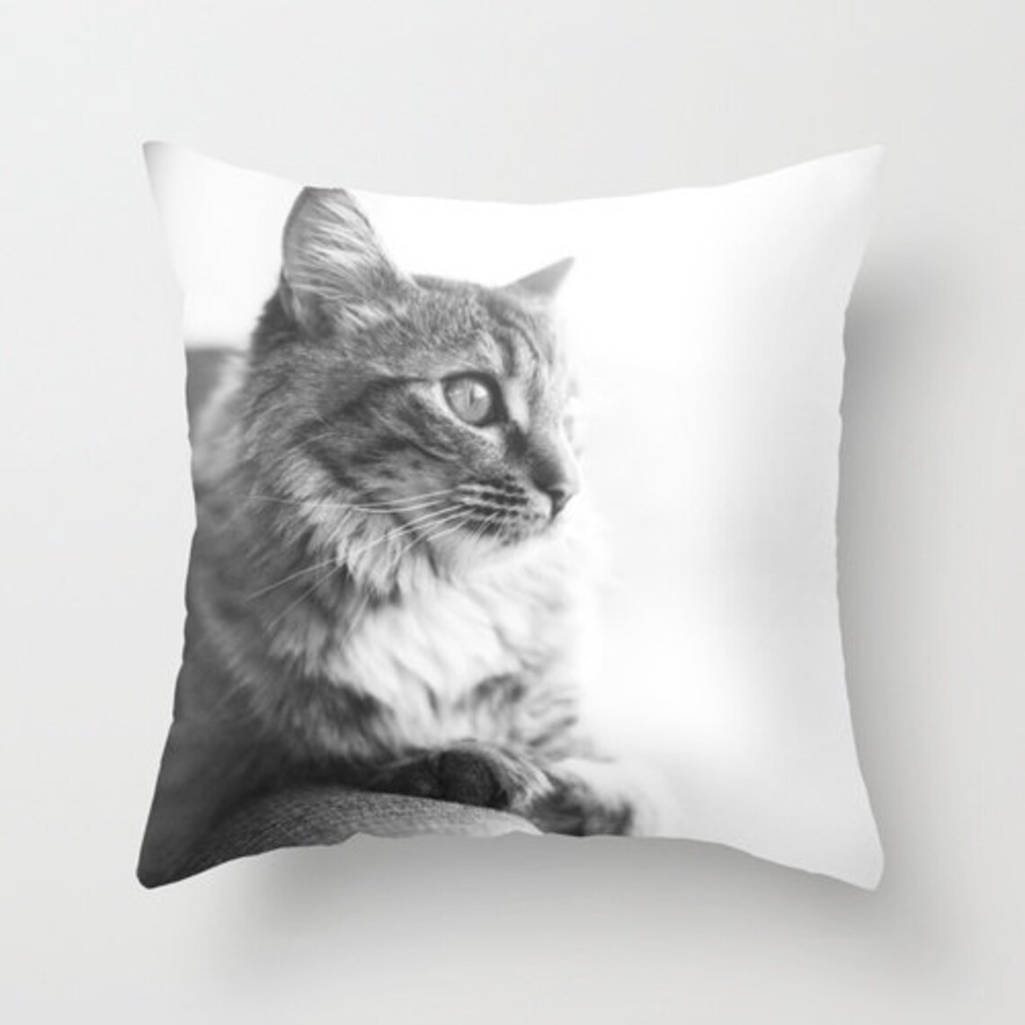 Cat Pillow Cover Kitten Pillow Case 16x16 18x18 20x20 Etsy
