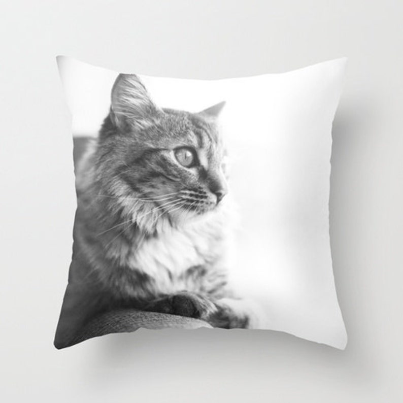 Cat Pillow Cover Kitten Pillow Case 16x16 18x18 20x20 Etsy