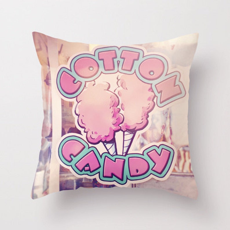 Pillow Carnival Cotton Candy Pillow Pink Pillow Nursery Etsy