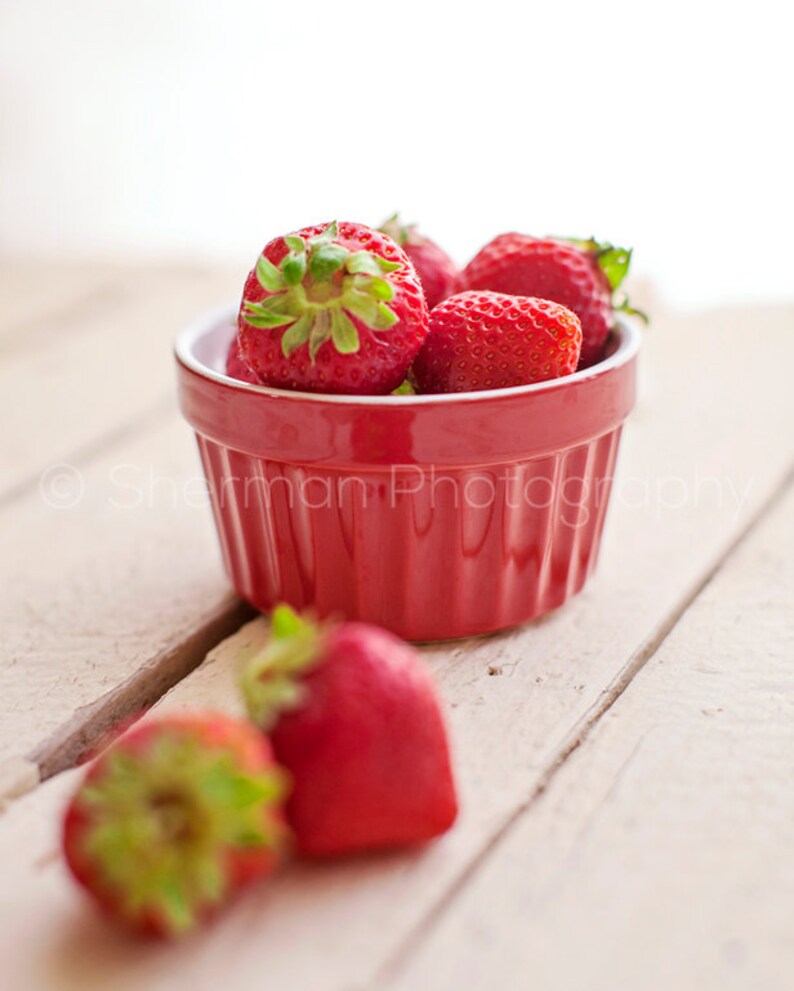 Strawberry Photography Fruit Photo Love Image Photo Etsy