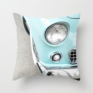 Car Pillow - Vintage Car Pillow Case - Retro Car Pillow Cover - Car Cushion - 16x16 18x18 20x20 Pillow Cover - Headlight Pillow Cover