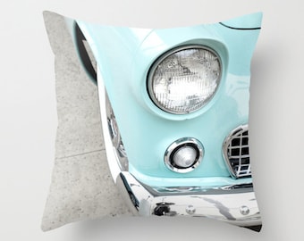 Car Pillow - Vintage Car Pillow Case - Retro Car Pillow Cover - Car Cushion - 16x16 18x18 20x20 Pillow Cover - Headlight Pillow Cover