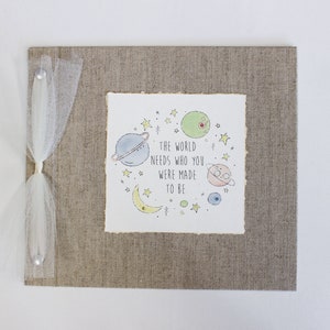 Linen Birthday Book, Birthday Journal, Birthday Scrapbook, Birthday Memories, 1-18 Years Memory Book, Birthday Book, First Birthday Gift