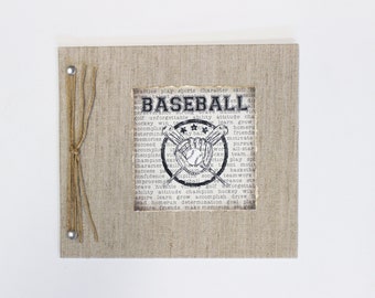 Baseball Sports Journal, Team Photo Book, Sports Book, Sports Scrapbook, Baseball Book, Football Book, Basketball Book