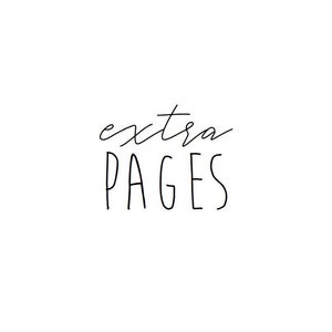 Páginas adicionales para el libro de recuerdos del bebé Abrazos y besos XO