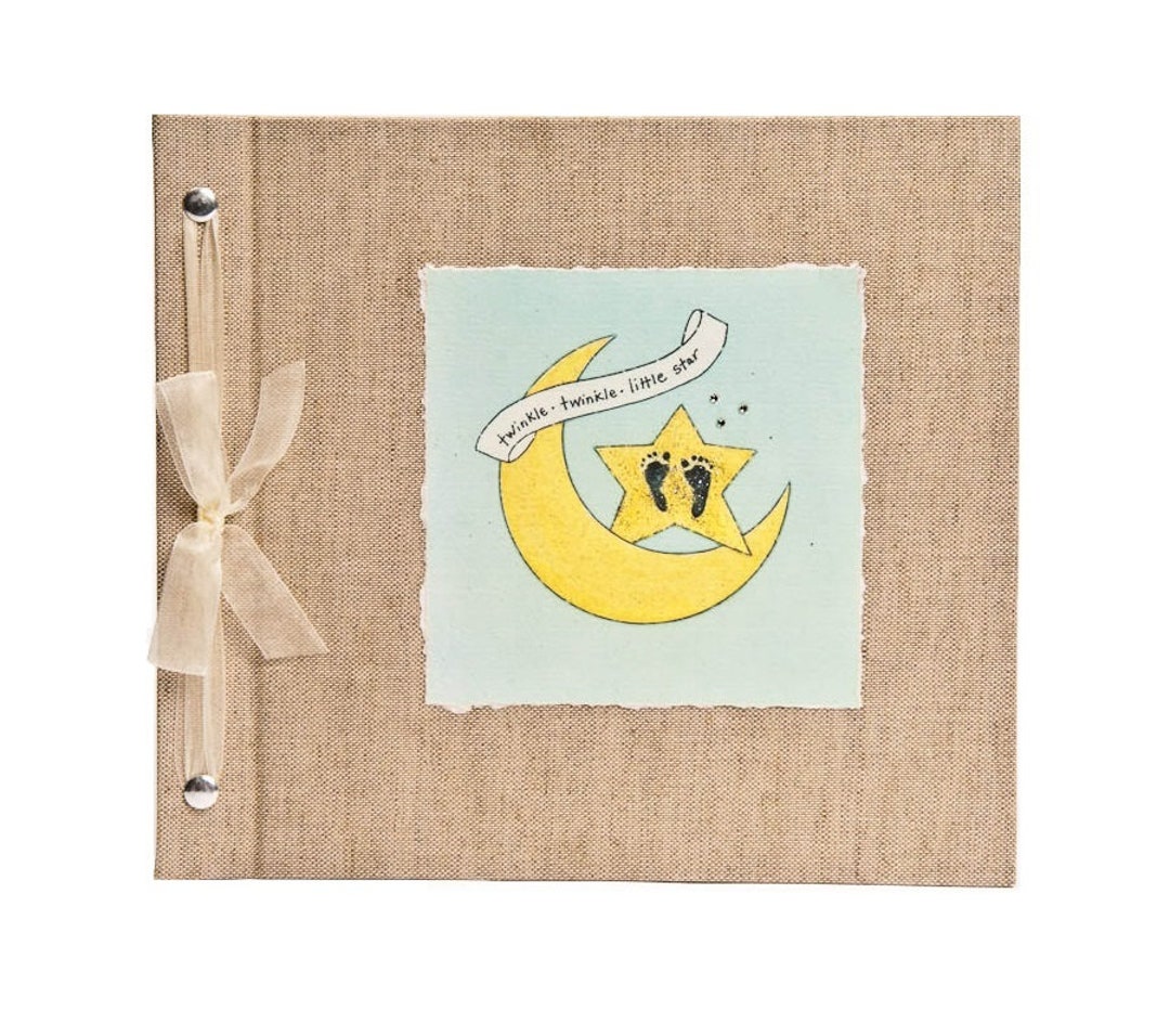 Twinkle Little Star Baby Memory Book, Personalized First Year Keepsake ...