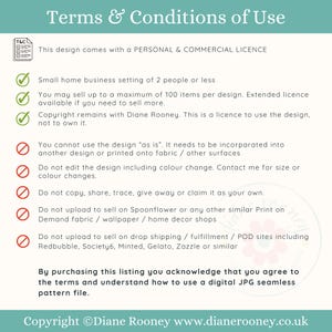 Western Patchwork Seamless Pattern für Stoff Herz Quilt Block Pink Orange Weiß Digital Download Bild 6