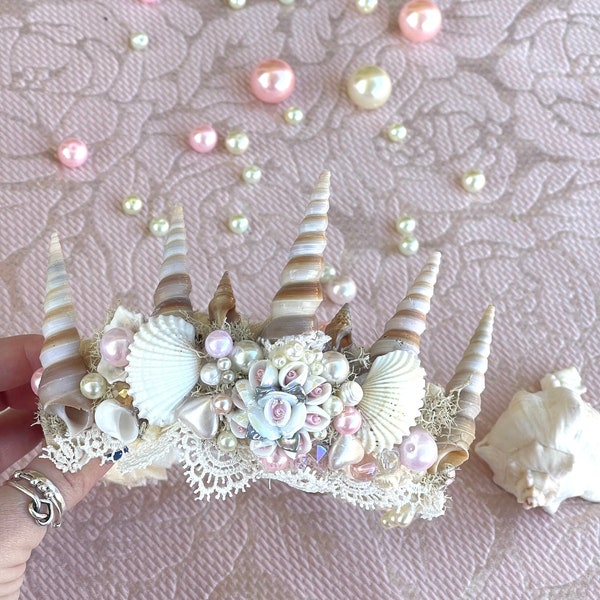 NEW centerpiece, Mermaid shell headband, mermaid headband, mermaid baby, mermaid costume