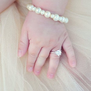 8-12 Month SILVER baby ring, baby ring, baby jewelry