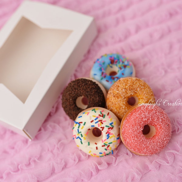 Mini food, Photo prop, mini donut, photography prop, fake donut, fake food