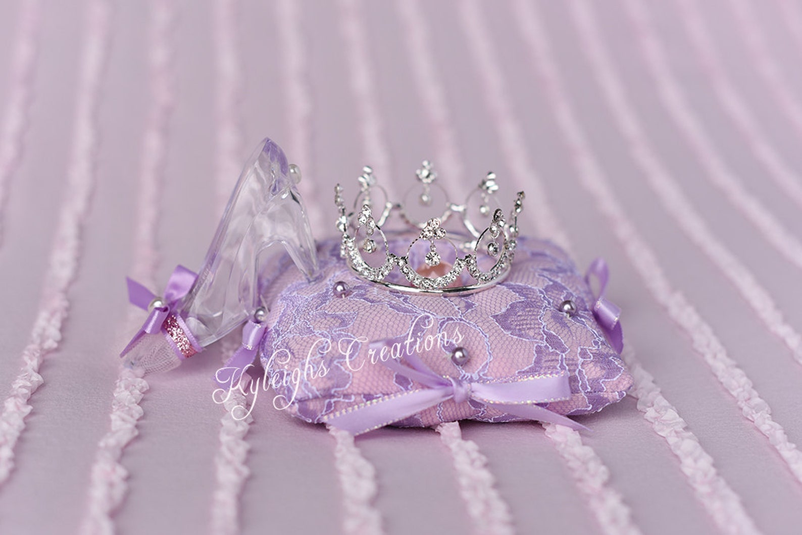 Princess Slipper Pillow and Tiara Baby Tiara Princess Baby - Etsy