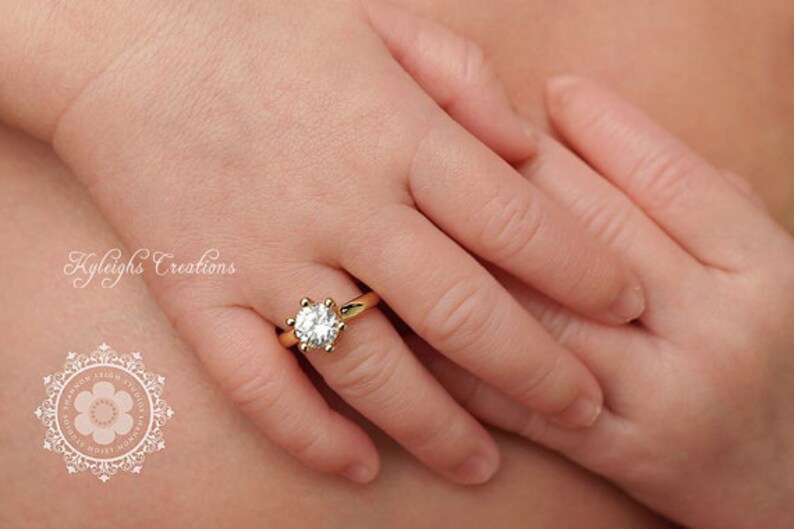 Silver Newborn Ring Newborn Diamond Ring Newborn Jewelry Etsy