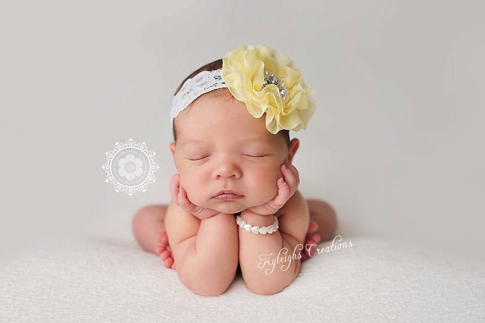 yellow newborn headband