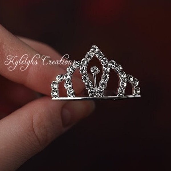 Teeny diamond tiara hair COMB, crystal tiara hair accessories, mini crown, baby tiara, puppy tiara, dog crown, princess dog, animal tiara