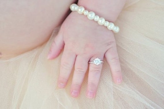 Unique Engagement Ring 14K Two Tone Gold Ring Edwardian Black Diamond  Engagement Ring - Camellia Jewelry