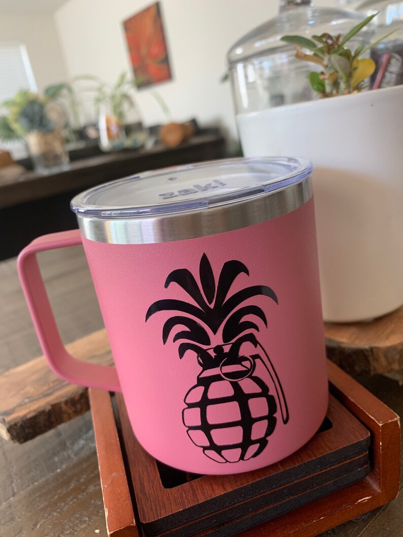 Dont Mess With My Aloha Pineapple Grenade Sticker Etsy