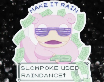 Adesivo in vinile "Make it Rain" per la danza della pioggia.