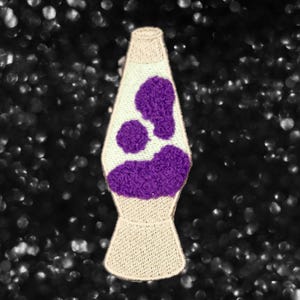 Lava Fluid Motion-lamp vage geborduurde patch