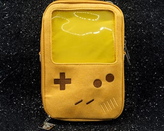 Borsa a tracolla Ita Pin Mini gialla elettrica - Retro Handheld