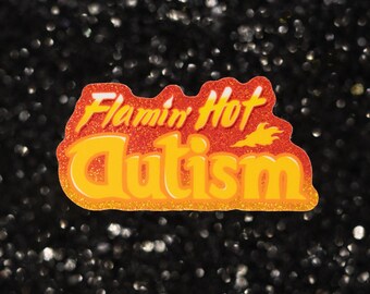 Adesivo in vinile "Autismo fiammeggiante"