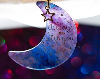 Portachiavi in acrilico marmorizzato Always With You