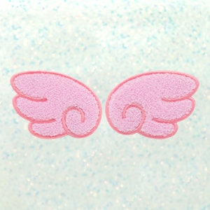 Kawaii Fuzzy Chenille Wing Patch Set
