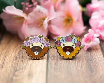 Shiny Doofus Flower Crown Bidoof Beaver