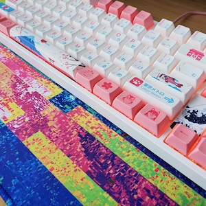 Glitchcore Rainbow RGB Desk Mat Fehlermeldung