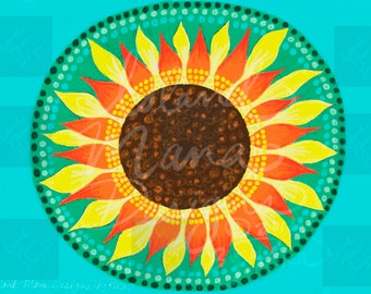 Sunflower Mandala *Digital Downloads