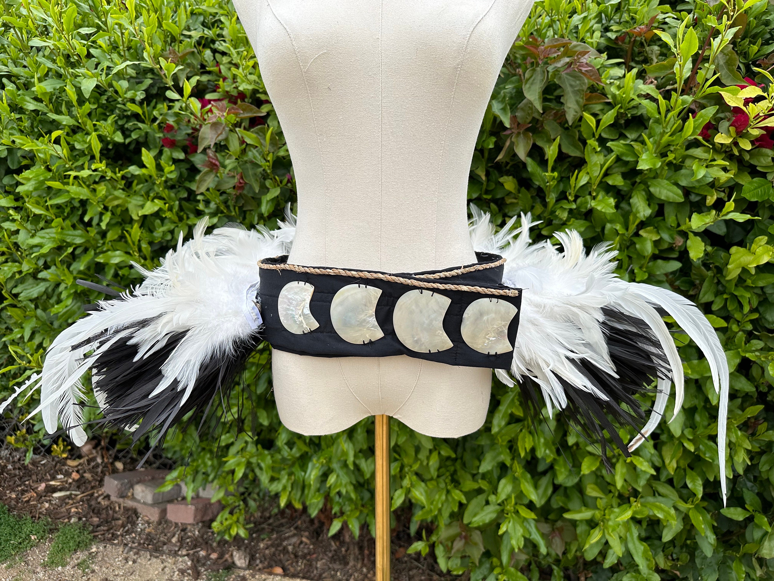 Tahitian Hip Belt Black and White - Etsy