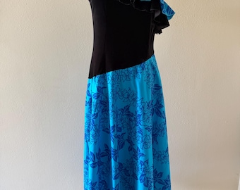 Blue and Black Hula Dress