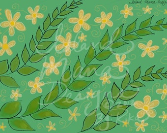 Daisies and Leaves *Digital Downloads