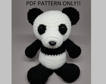 PDF PATTERN: Crochet Panda Amigurumi (Digital Download)