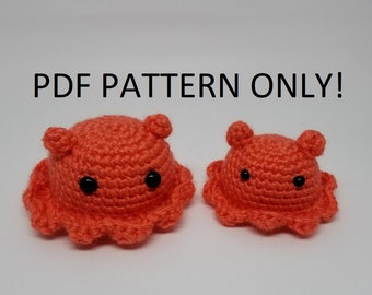 PDF PATTERN: Crochet Mama and Baby Octopus Adorabilis Amigurumi (Digital Download)