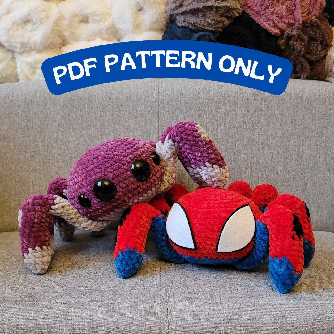 PDF PATTERN: Crochet Spider Amigurumi (Digital Download)