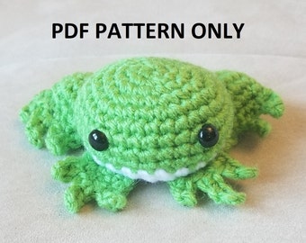 PDF PATTERN: Crochet Frog Amigurumi (Digital Download)