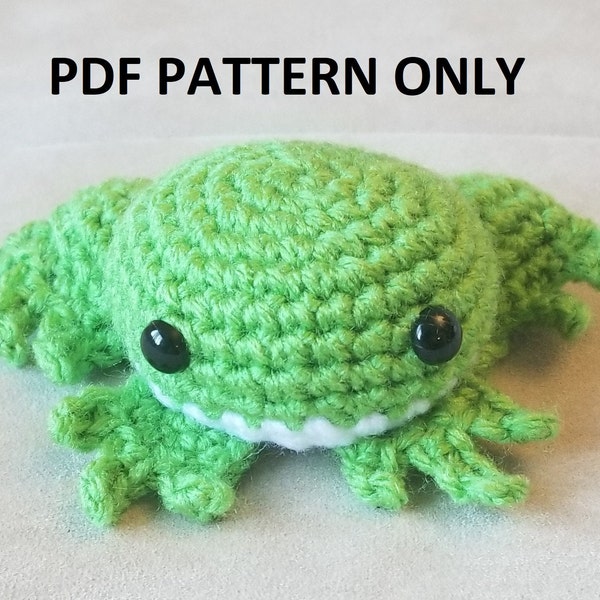 PDF PATTERN: Crochet Frog Amigurumi (Digital Download)