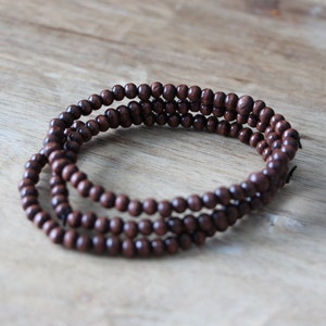 Men's Brown Beaded Bracelet 3-Pack