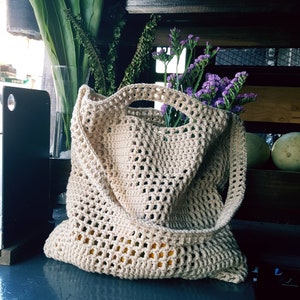 Crochet beach/throw all bag