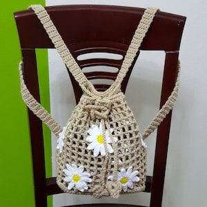 Crochet back pack for girls