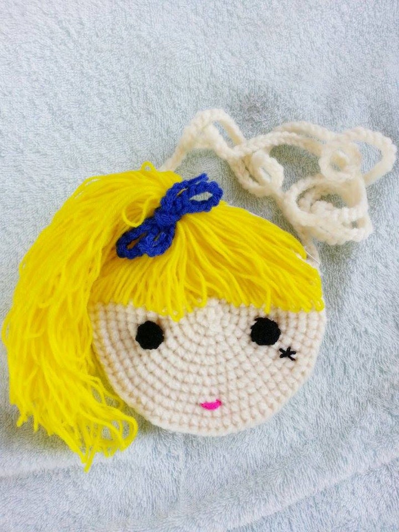 Little boy/girl crochet purse image 3