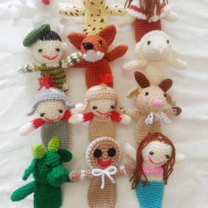 Crochet finger puppets for kids