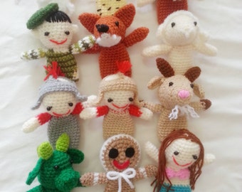 Crochet finger puppets for kids