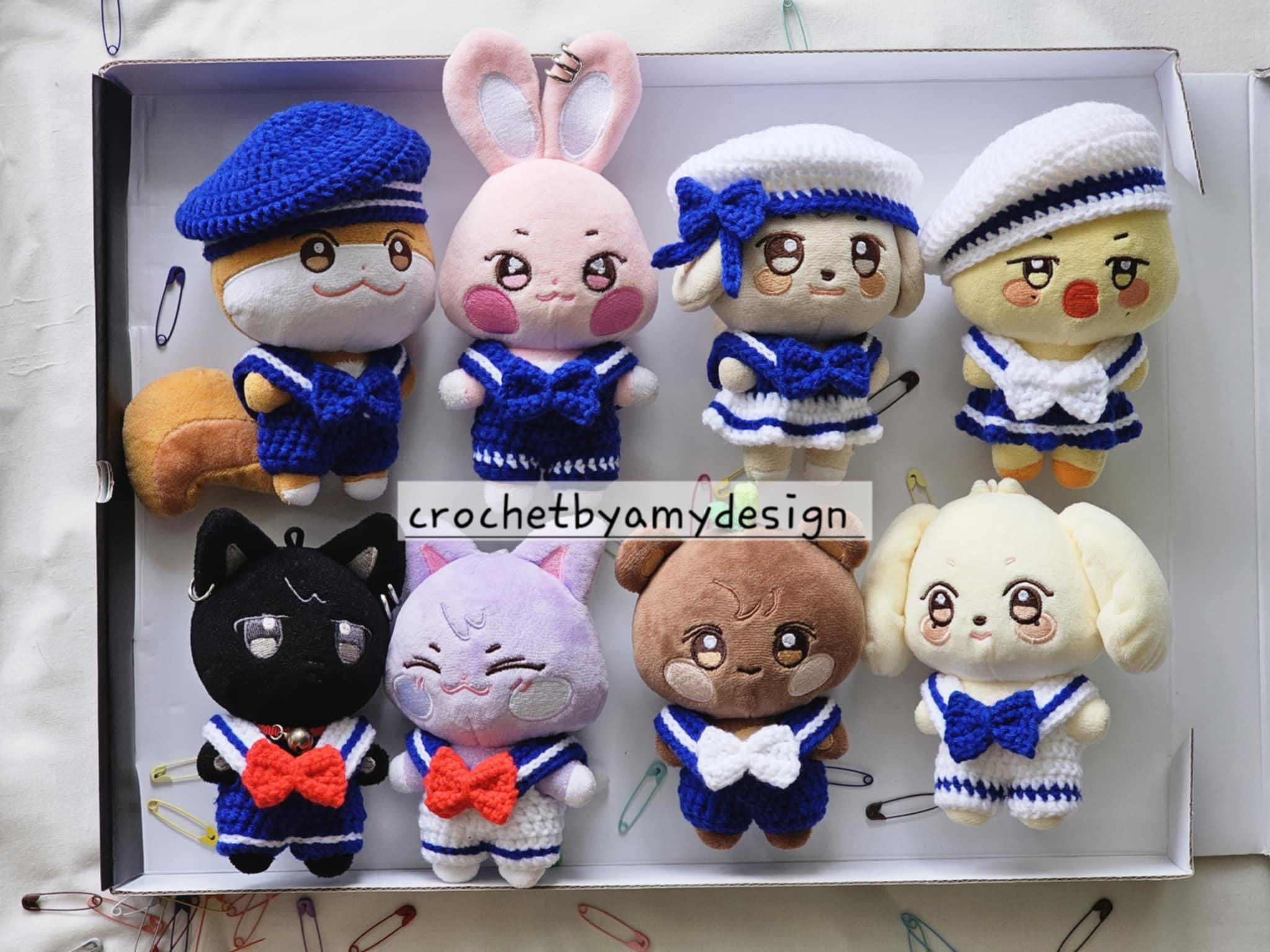 ATEEZ ソンファ ハモ ぬいぐるみキーリング 　２体セット ハモちゃん カワウソ 大小ぬいぐるみ2体セット 晋州市 ソンファ