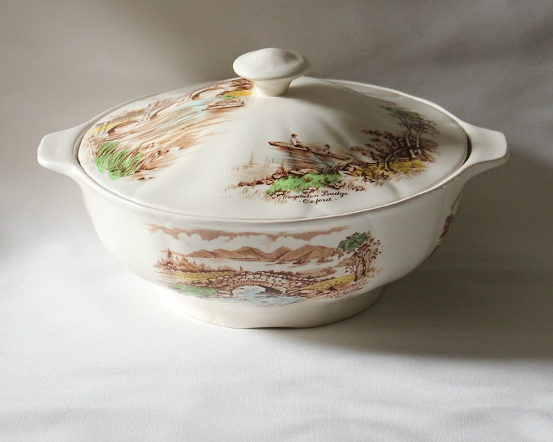 Tureen Vintage 1950/'s Alfred Meakin English Bridges Series
