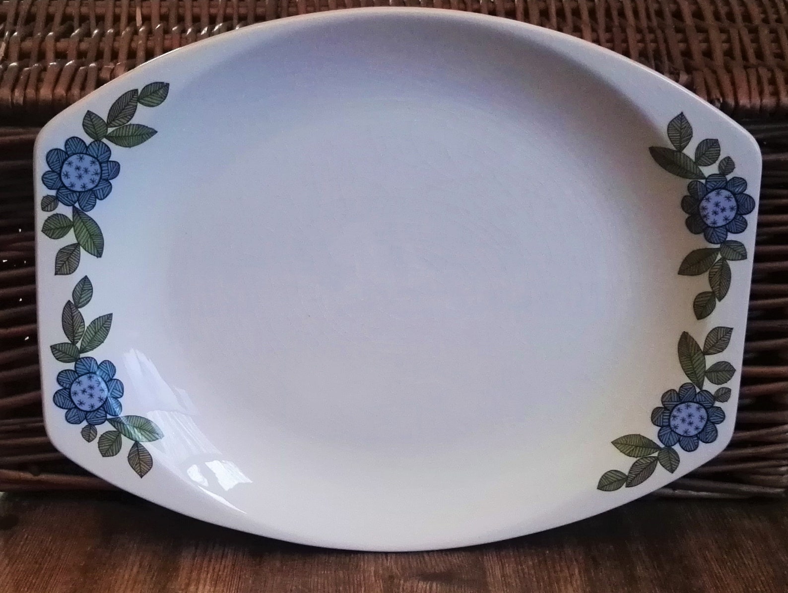 J & G Meakin Studio Topic Pattern Blue Floral Etsy