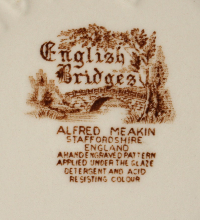 Tureen Vintage 1950/'s Alfred Meakin English Bridges Series