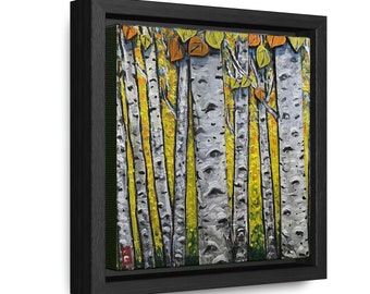 Aspens on Fire    Gallery Canvas Wraps, Square Frame