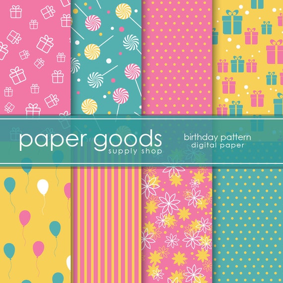 Danniversaire Papier Numerique Papier De Scrapbooking Etsy Danniversaire Papier Numerique Papier De Scrapbooking Etsy